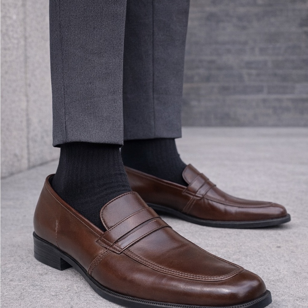 Chancellors Brown Penny Loafers Dress Shoes Men’s Size 12 Slip On